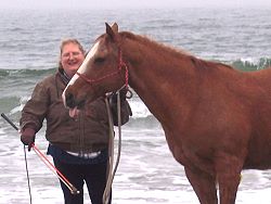 Dorothea Peters and her horse